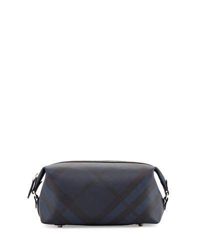 burberry lance london check travel toiletry case navy|Burberry Toiletry bags and wash bags for Men .